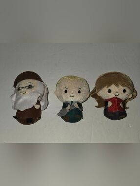 Hallmark Itty Bittys HP Plush Dumbledore, Draco Malfoy, and Hermione Granger